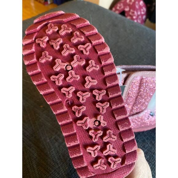 Girl’s sparkly unicorn boots toddler 7 hook and loop closure NWT NEW pink - Picture 4 of 5
